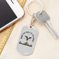 Eagle To Jungle Hunter'S Keychain Gift Stainless Steel or 18k Gold Dog Tag Keyring-Express Your Love Gifts
