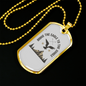 Eagle To Jungle Hunting Necklace Stainless Steel or 18k Gold Dog Tag 24"-Express Your Love Gifts