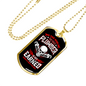 Earned Title Plumber Necklace Stainless Steel or 18k Gold Dog Tag 24" Chain-Express Your Love Gifts
