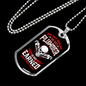 Earned Title Plumber Necklace Stainless Steel or 18k Gold Dog Tag 24" Chain-Express Your Love Gifts