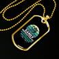 Easily Distracted by Australian Shepherd Necklace Stainless Steel or 18k Gold Dog Tag 24" Chain-Express Your Love Gifts