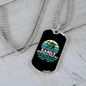 Easily Distracted by Australian Shepherd Necklace Stainless Steel or 18k Gold Dog Tag 24" Chain-Express Your Love Gifts