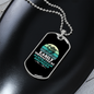 Easily Distracted by Australian Shepherd Necklace Stainless Steel or 18k Gold Dog Tag 24" Chain-Express Your Love Gifts