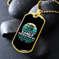 Easily Distracted by Australian Shepherd Necklace Stainless Steel or 18k Gold Dog Tag 24" Chain-Express Your Love Gifts