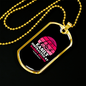 Easily Distracted by Basset Hound Necklace Stainless Steel or 18k Gold Dog Tag 24" Chain-Express Your Love Gifts