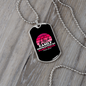 Easily Distracted by Basset Hound Necklace Stainless Steel or 18k Gold Dog Tag 24" Chain-Express Your Love Gifts