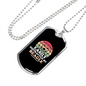Easily Distracted by Beagle Necklace Stainless Steel or 18k Gold Dog Tag 24" Chain-Express Your Love Gifts