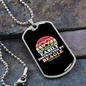 Easily Distracted by Beagle Necklace Stainless Steel or 18k Gold Dog Tag 24" Chain-Express Your Love Gifts
