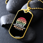 Easily Distracted by Beagle Necklace Stainless Steel or 18k Gold Dog Tag 24" Chain-Express Your Love Gifts