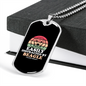Easily Distracted by Beagle Necklace Stainless Steel or 18k Gold Dog Tag 24" Chain-Express Your Love Gifts