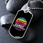 Easily Distracted by Bichon Frise Necklace Stainless Steel or 18k Gold Dog Tag 24" Chain-Express Your Love Gifts