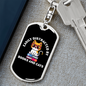 Easily Distracted By Books and Cats Keychain Stainless Steel or 18k Gold Dog Tag Keyring-Express Your Love Gifts
