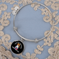 Easily Distracted By Books Cat Bracelet Stainless Steel or 18k Gold Circle Bangle-Express Your Love Gifts