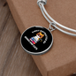 Easily Distracted By Books Cat Bracelet Stainless Steel or 18k Gold Circle Bangle-Express Your Love Gifts