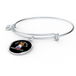 Easily Distracted By Books Cat Bracelet Stainless Steel or 18k Gold Circle Bangle-Express Your Love Gifts