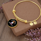 Easily Distracted By Books Cat Bracelet Stainless Steel or 18k Gold Circle Bangle-Express Your Love Gifts