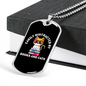 Easily Distracted By Books Cats Necklace Stainless Steel or 18k Gold Dog Tag 24" Chain-Express Your Love Gifts