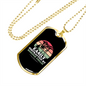 Easily Distracted by Border Collie Necklace Stainless Steel or 18k Gold Dog Tag 24" Chain-Express Your Love Gifts