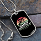 Easily Distracted by Border Collie Necklace Stainless Steel or 18k Gold Dog Tag 24" Chain-Express Your Love Gifts