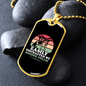 Easily Distracted by Border Collie Necklace Stainless Steel or 18k Gold Dog Tag 24" Chain-Express Your Love Gifts