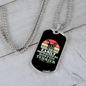 Easily Distracted by Boston Terrier Necklace Stainless Steel or 18k Gold Dog Tag 24" Chain-Express Your Love Gifts
