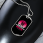 Easily Distracted by Boxer Necklace Stainless Steel or 18k Gold Dog Tag 24" Chain-Express Your Love Gifts