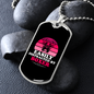 Easily Distracted by Boxer Necklace Stainless Steel or 18k Gold Dog Tag 24" Chain-Express Your Love Gifts