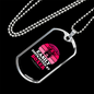 Easily Distracted by Boxer Necklace Stainless Steel or 18k Gold Dog Tag 24" Chain-Express Your Love Gifts
