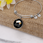 Easily Distracted By Cats Bracelet Stainless Steel or 18k Gold Circle Bangle-Express Your Love Gifts
