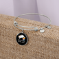 Easily Distracted By Cats Bracelet Stainless Steel or 18k Gold Circle Bangle-Express Your Love Gifts