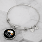 Easily Distracted By Cats Bracelet Stainless Steel or 18k Gold Circle Bangle-Express Your Love Gifts