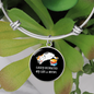Easily Distracted By Cats Bracelet Stainless Steel or 18k Gold Circle Bangle-Express Your Love Gifts
