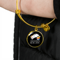 Easily Distracted By Cats Bracelet Stainless Steel or 18k Gold Circle Bangle-Express Your Love Gifts