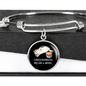 Easily Distracted By Cats Bracelet Stainless Steel or 18k Gold Circle Bangle-Express Your Love Gifts