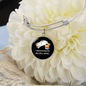 Easily Distracted By Cats Bracelet Stainless Steel or 18k Gold Circle Bangle-Express Your Love Gifts