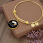 Easily Distracted By Cats Bracelet Stainless Steel or 18k Gold Circle Bangle-Express Your Love Gifts