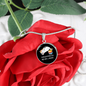 Easily Distracted By Cats Circle Necklace Stainless Steel or 18k Gold 18-22"-Express Your Love Gifts