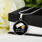 Easily Distracted By Cats Circle Necklace Stainless Steel or 18k Gold 18-22"-Express Your Love Gifts