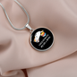 Easily Distracted By Cats Circle Necklace Stainless Steel or 18k Gold 18-22"-Express Your Love Gifts