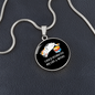 Easily Distracted By Cats Circle Necklace Stainless Steel or 18k Gold 18-22"-Express Your Love Gifts