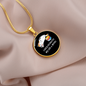 Easily Distracted By Cats Circle Necklace Stainless Steel or 18k Gold 18-22"-Express Your Love Gifts