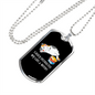 Easily Distracted By Cats Necklace Stainless Steel or 18k Gold Dog Tag 24" Chain-Express Your Love Gifts