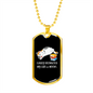 Easily Distracted By Cats Necklace Stainless Steel or 18k Gold Dog Tag 24" Chain-Express Your Love Gifts
