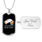Easily Distracted By Cats Necklace Stainless Steel or 18k Gold Dog Tag 24" Chain-Express Your Love Gifts