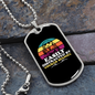 Easily Distracted by Cocker Spaniel Necklace Stainless Steel or 18k Gold Dog Tag 24" Chain-Express Your Love Gifts