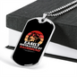 Easily Distracted by Dachshund Necklace Stainless Steel or 18k Gold Dog Tag 24" Chain-Express Your Love Gifts