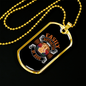 Easily Distracted By Dogs Necklace Stainless Steel or 18k Gold Dog Tag 24" Chain-Express Your Love Gifts