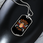Easily Distracted By Dogs Necklace Stainless Steel or 18k Gold Dog Tag 24" Chain-Express Your Love Gifts