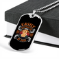 Easily Distracted By Dogs Necklace Stainless Steel or 18k Gold Dog Tag 24" Chain-Express Your Love Gifts