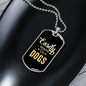 Easily Distracted by Dogs Plain Necklace Stainless Steel or 18k Gold Dog Tag 24" Chain-Express Your Love Gifts